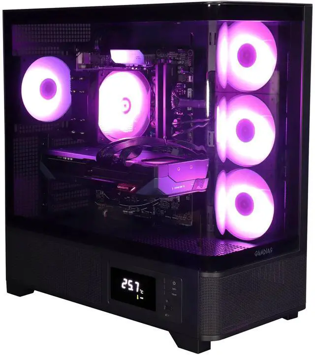 Cobratype Pilot Gaming PC, Ryzen 5 9600X 3.90 GHz (Up to 5.4 GHz), AMD Radeon RX 9070 XT, 1TB NVMe SSD, 32GB DDR5, Wi-Fi, Win 11 Home