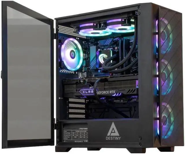 Cobratype Python Gaming PC - Intel Core i7-13700F, RTX 4060, Liquid Cooled, 32GB DDR5 RAM, 2TB NVMe, Windows 11 Home - Gaming Desktop