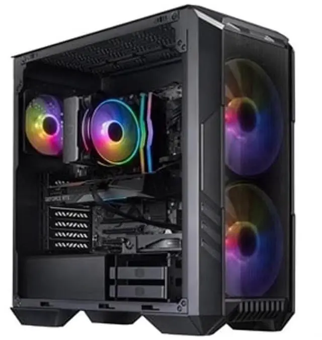 CoolerMaster HAF 5 Pro Gaming Desktop Computer, Intel Core Ultra 7 265F 2.4GHz, 32GB RAM, 1TB SSD, NVIDIA GeForce RTX 5070 12GB, Windows 11 Home,