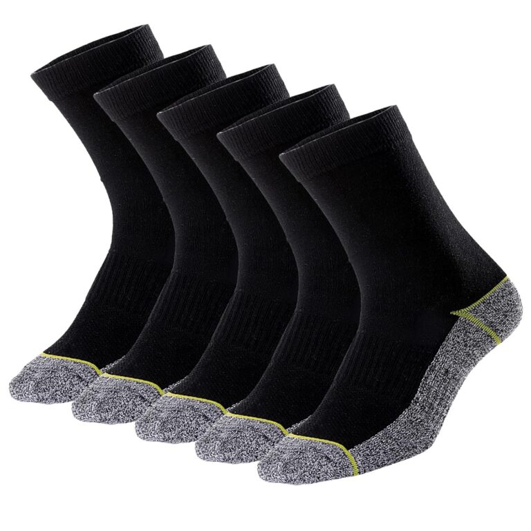 Copper Infused Crew Socks Business Athletic Moisture Wicking Odor Resistant Comfortable for All Day Wear (4/5 Pairs)
