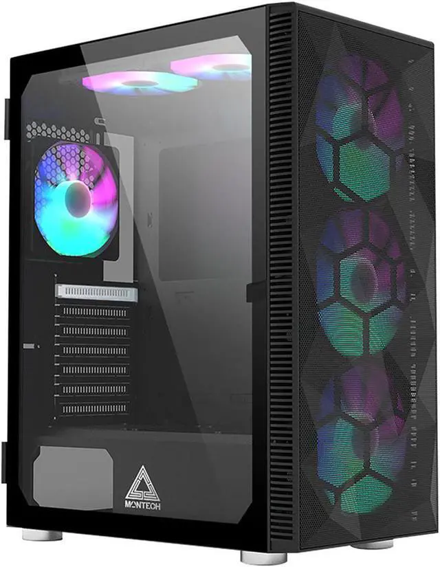 Custom Built PRC AMD Ryzen Vega Gaming Desktop PC AMD Ryzen 5 5600G 3.9GHz 6-Core Processor Vega 7 Graphics 8GB DDR4 RAM 256GB Solid State Drive Wi-Fi