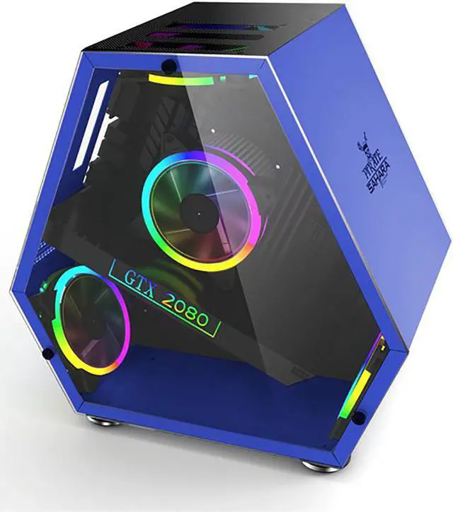 Custom Built PRC AMD Ryzen Vega Gaming Desktop PC AMD Ryzen 5 5600G 3.9GHz 6-Core Processor Vega 7 Graphics 16GB DDR4 RAM 256GB Solid State Drive