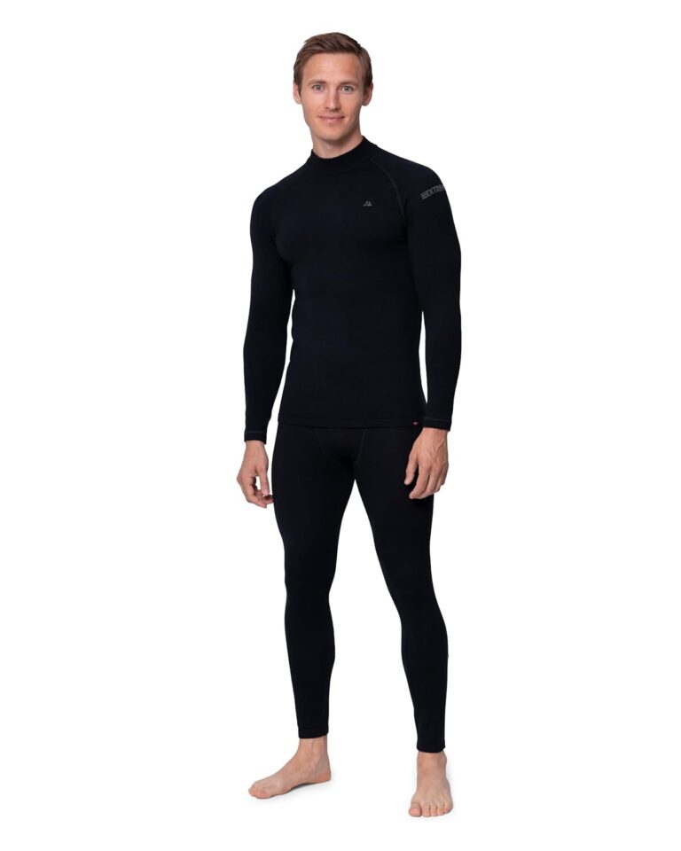 DANISH ENDURANCE Merino Wool Base Layer for Men, Extreme Warm Set, Thermal Underwear for Winter