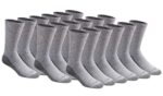 Dickies Men Dri-tech Essential Moisture Control Crew Socks, Available in M-xxl (6, 12 Pairs) Socks