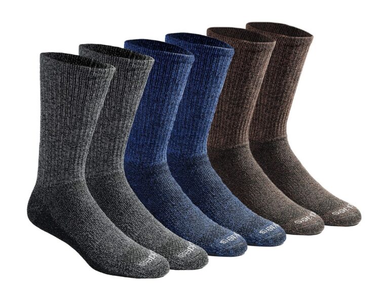 Dickies Men Dri-tech Essential Moisture Control Crew Socks, Available in M-xxl (6, 12 Pairs) Socks