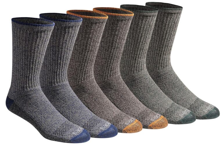 Dickies Men Dri-tech Essential Moisture Control Crew Socks, Available in M-xxl (6, 12 Pairs) Socks
