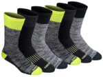 Dickies Men Dri-tech Essential Moisture Control Crew Socks, Available in M-xxl (6, 12 Pairs) Socks