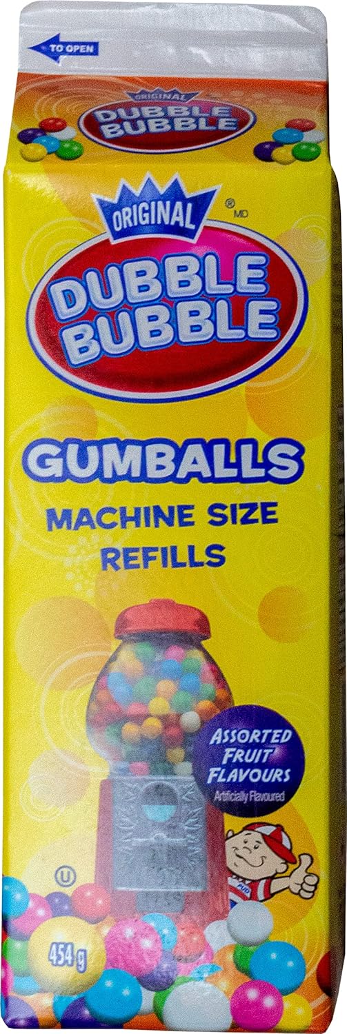 Dubble Bubble Gumball Machine Refill, 454 gram