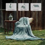 Electric Blanket Queen Size 84''X90'' - Heated Blanket with Dual Control Fast Heating 10 Heating Levels & 10 Hours Auto Off,ETL Certified Machine Washable (Green)