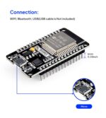 ELEGOO 3pcs ESP-32 Development Board, USB Tyce-C, 2.4GHz Dual Mode WiFi+4.2G Bluetooth Dual Core Microcontroller for Arduino IDE, Support AP/STA/AP+STA, CP2102 Serial Chip