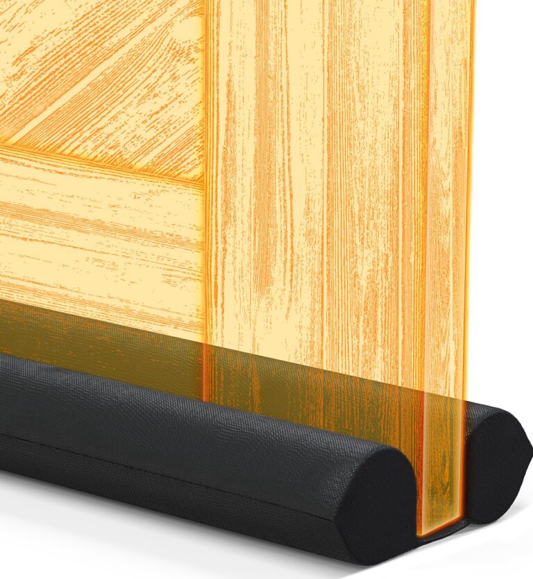 Everlasting Comfort 2 Sided Under Door Draft Stopper for Bottom of Doors - Quick Install, Keeps Heat in & Cold Air Out - Sound Proofing Strip Gap Filler, Noise Blocker -Fits...