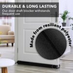 Everlasting Comfort 2 Sided Under Door Draft Stopper for Bottom of Doors - Quick Install, Keeps Heat in & Cold Air Out - Sound Proofing Strip Gap Filler, Noise Blocker -Fits...