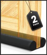 Everlasting Comfort 2 Sided Under Door Draft Stopper for Bottom of Doors - Quick Install, Keeps Heat in & Cold Air Out - Sound Proofing Strip Gap Filler, Noise Blocker -Fits...