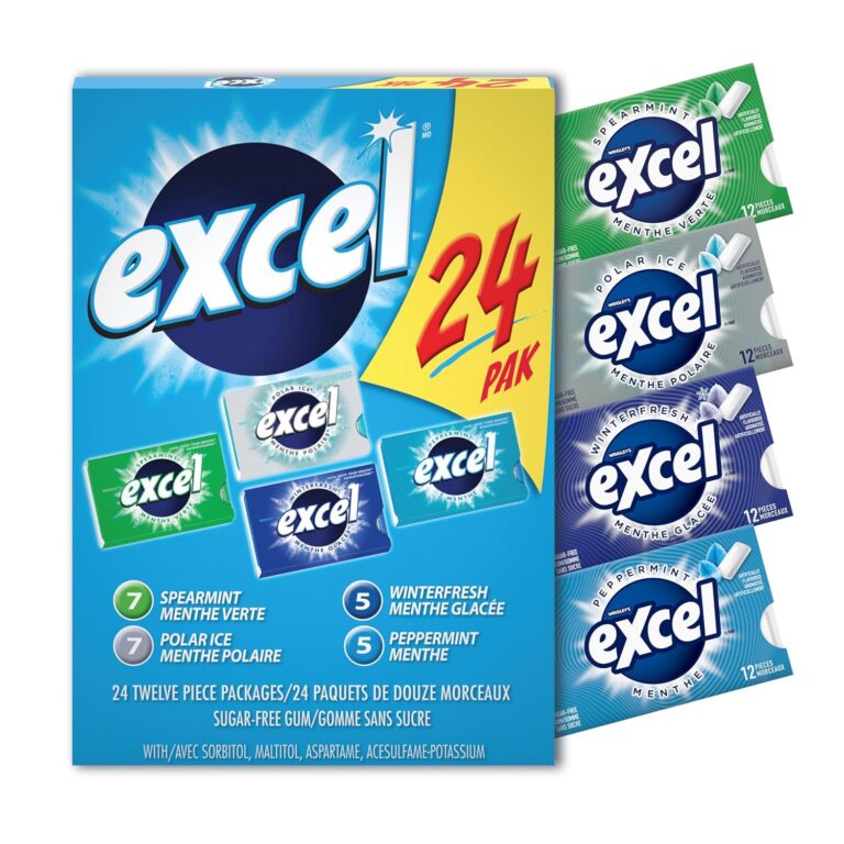 EXCEL, Sugar-free Chewing Gum, Bulk Size Variety Pack (24 Packs)
