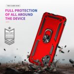 for Samsung Galaxy A06 Case with Screen Protector,Hybrid Heavy Duty Shockproof Armor Dual Layer Protection Defender Back Cover Phone Case for Samsung Galaxy A06 (Red)