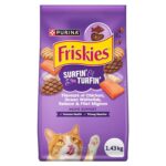 Friskies Surfin' & Turfin' Dry Cat Food - 1.43 kg Bag