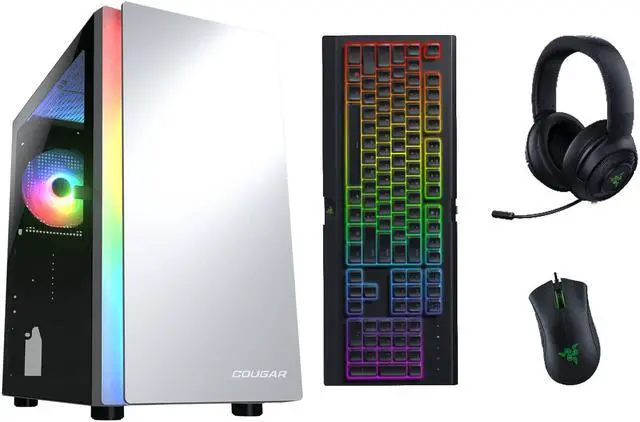 Gaming Computer Bundle | RTX 2060 12GB | i7 | Windows 11 Pro | 16GB RAM | 256GB SSD | Razer Keyboard, Mouse, and Headset