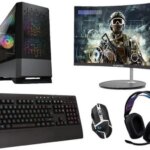 Gaming Computer Bundle | RTX 3060 12GB | Ryzen 5600 | 16GB RAM | 1TB SSD | Curved Monitor & Logitech Keyboard, Mouse, and Headset