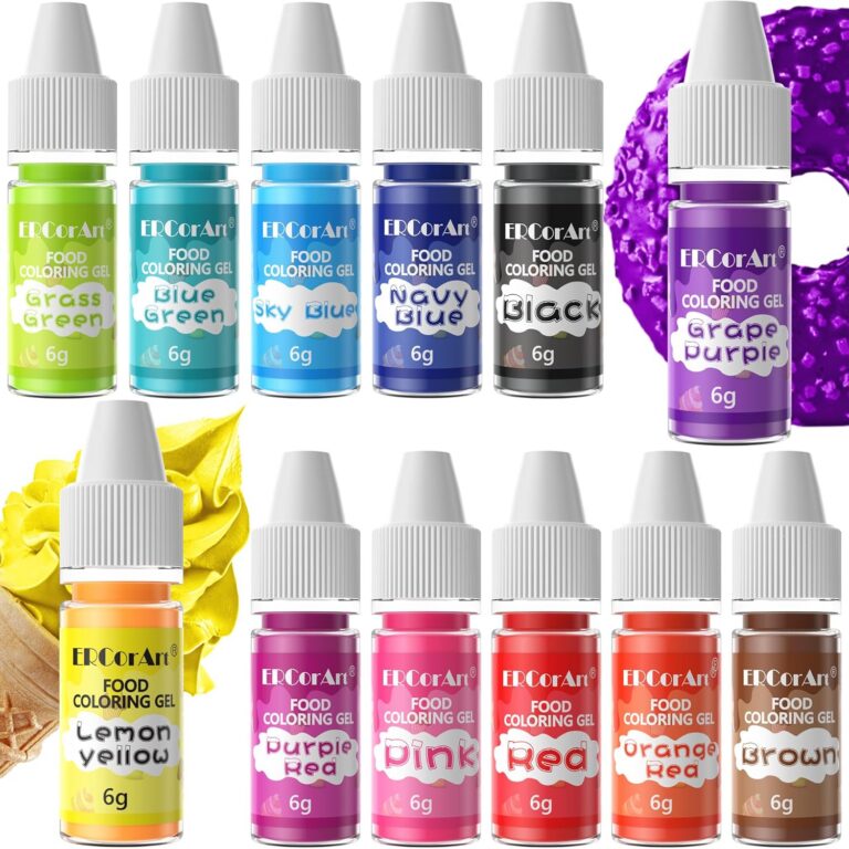 Gel Food Coloring - 12 Colors Vibrant Food Coloring, Upgraded Food Color Dye, Icing Colors for Cake Decorating, Tasteless Food Coloring Gel for Cookie, Frosting, Macaron, Easter...