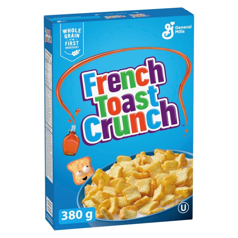 General Mills CINNAMON TOAST CRUNCH French Toast Crunch Cereal Box, Bursting with Syrup and Cinnamon Taste, 380 Grams Cereal Package