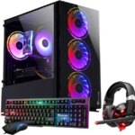 HAJAAN BREEZE Gaming Desktop Tower PC - Intel Core i3-10100F Processor 3.6GHz, 16GB DDR4 RAM, 2TB SSD, Nvidia GeForce GTX 1050 Ti 4GB, WIFI Windows 11