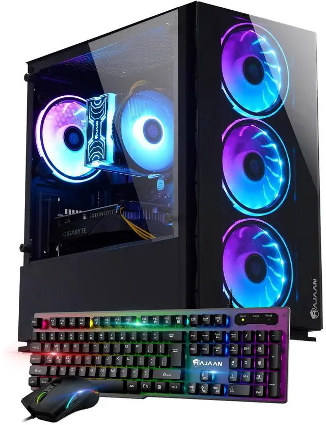 HAJAAN BREEZE Gaming PC | AMD Ryzen 7 | GeForce RTX 5060 Ti 8GB | 32GB RAM | 1TB NVMe SSD | AI-Enhanced Graphics | VR Compatible | Wi-Fi Ready |