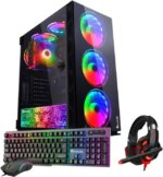 HAJAAN BREEZE PRO Gaming Desktop Tower PC - AMD Ryzen 5 5600G Hexa Core Processor 3.90GHz, 16GB DDR4 RAM, 512GB SSD, Nvidia GeForce GTX 1650 4GB,