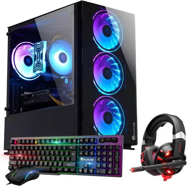 HAJAAN Gaming PC Desktop Tower (Intel Core i7 9th Gen Processor upto 4.70GHz/16GB DDR4 RAM/1TB SSD/GeForce GTX 1630 4GB/RGB Keyboard
