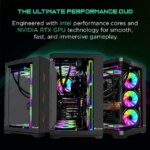 HAJAAN PhantomX Gaming Desktop PC Intel Core i7-12700K (12th Gen), GeForce RTX 5070 12GB, 32GB RAM, 1TB NVMe SSD, Wi-Fi, Windows 11 Pro