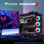 HAJAAN PhantomX Gaming Desktop PC Intel Core i7-12700K (12th Gen), GeForce RTX 5070 12GB, 32GB RAM, 1TB NVMe SSD, Wi-Fi, Windows 11 Pro