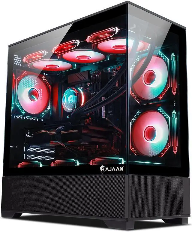 HAJAAN SuperX Gaming PC - RTX 4060 Ti 8GB GDDR6 - Intel Core i5 12th Gen - 32GB DDR4 RAM - 1TB NVMe - WiFi - Bluetooth - Windows 11 Pro - Mechanical