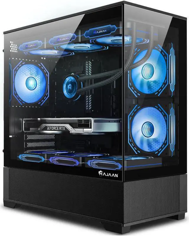 HAJAAN SuperX Gaming PC - RTX 4060 Ti 8GB GDDR6 - Intel Core i5 13th Gen - 32GB DDR4 RAM - 1TB NVMe - WiFi - Bluetooth - Windows 11 Pro - Mechanical