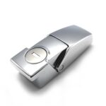 Hasp Cabinet Lock for Sliding Door Mail Box Air Cabinet Eletronic Locker Furniture Drawer Rarelock JA57 G 1Pcs(Chrome Key Small)