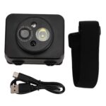 Head Mounted Camera,1080P 45° Adjustment Head Camera for Recording, Mini Action Camera, LED Headlamp Wearable Body Video Camera for Night Outdoor Sports