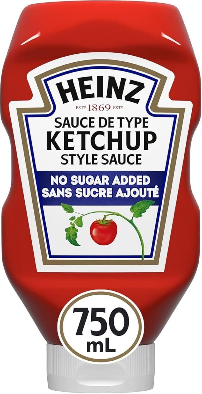 Heinz Tomato Ketchup No Sugar Added, 750 mL Bottle