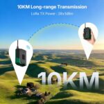 Heltec 2 Pack WiFi LoRa 32 V4 with OLED Display 27dBm ESP32-S3 SX1262 Complete Battery Casing Kit for Meshtastic IoT Arduino (2-Pack 3000mAh Battery+Antenna+Case)