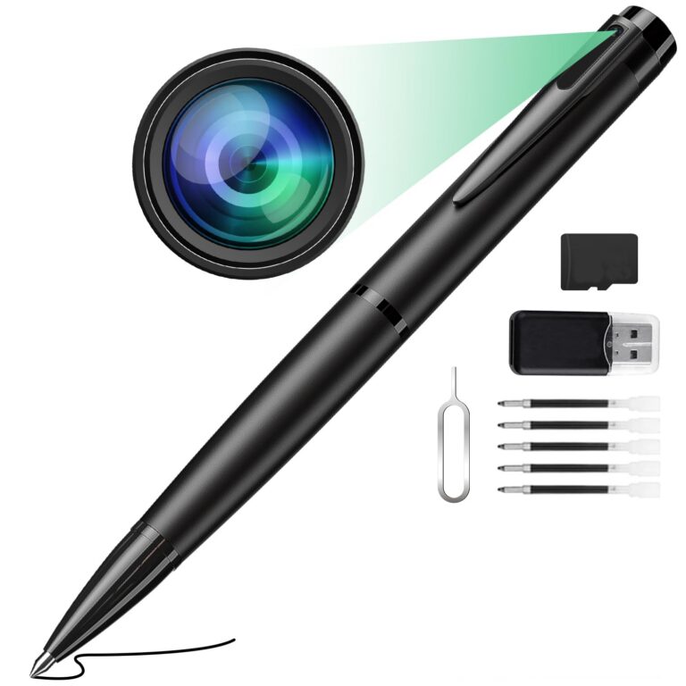 Hidden Camera Pen - 64GB Spy Camera with 1080P Full HD Video | Mini Nanny Cam for Home Security, Business & Learning | 2023 Version