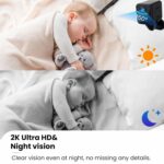 Hidden Spy Camera, 2K WiFi Mini Camera with 64G SD Card, 100 Days Standby Battery Life, Cloud & SD Storage, Clear Night Vision, AI Motion Detection, Real-Time Record Security...