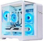 Hoengager Astral Mini Gaming PC -AMD Ryzen 7 7700 8-Core 3.8 GHz-RTX 5060 8GB -32GB DDR5 6000MHZ RAM-1TB PCIe SSD -WIFI &Bluetooth -RGB Fans-Prebuilt