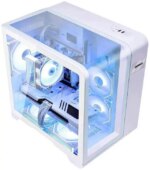 Hoengager Astral Mini Gaming PC -AMD Ryzen 7 7700 8-Core 3.8 GHz-RTX 5060 8GB -32GB DDR5 6000MHZ RAM-1TB PCIe SSD -WIFI &Bluetooth -RGB Fans-Prebuilt