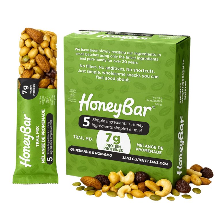 HoneyBar Snack Bars, Trail Mix, Gluten-Free, Non-GMO, Vegetarian, 40 g bars, 15 count