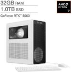 HP OMEN 16L Gaming Desktop PC - AMD Ryzen 7 8700F - NVIDIA GeForce RTX 5060 - 32GB Memory - 1TB SSD - Windows 11 Home