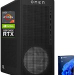 HP OMEN 16L RTX 5060 Pro Gaming Desktop, AMD Ryzen 7 8700F, NVIDIA RTX 5060, 16GB DDR5 RAM, 1TB SSD, DP, RJ-45, Wi-Fi 6, W11 Pro, Black