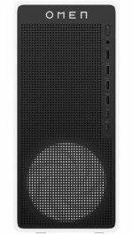 HP OMEN 16L TG03-0010 Gaming Desktop Computer, AMD Ryzen 5 8400F 4.2GHz, 8GB RAM, 512GB SSD, NVIDIA GeForce RTX 3050 8GB, Windows 11 Home, Snow White
