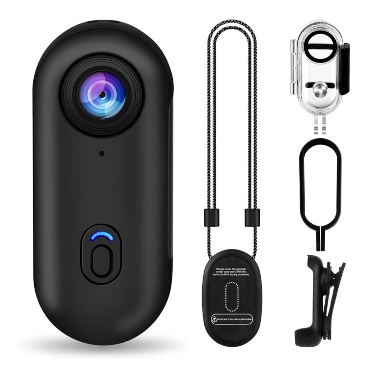 i3 4K Thumb Action Camera,Tiny Size,Mount Anywhere,Small Body Camera with Spring Clip,Portable Vlogging Camera,Hands-Free POV Recording,Helmet Camera for Cycling,Motorcycle...