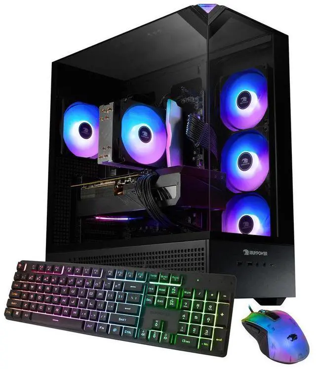 iBUYPOWER Element Gaming PC Desktop - Intel Core i7 14700F, NVIDIA GeForce RTX 5060 8GB, 16GB DDR5 RGB RAM, 1TB NVMe SSD