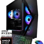 iBUYPOWER Slate 8 MESH Gaming PC Desktop - AMD Ryzen 7 8700F - NVIDIA GeForce RTX 5070 12GB - 32GB DDR5 RGB - 1TB NVMe SSD - SMA7N5701