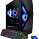 iBUYPOWER Slate Gaming PC Desktop - AMD Ryzen 5 5500, NVIDIA GeForce RTX 4060 8GB, 16GB DDR4 Non-RGB RAM, 1TB NVMe SSD