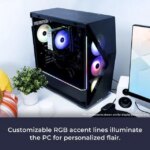 iBUYPOWER Slate Gaming PC Desktop - AMD Ryzen 5 5500, NVIDIA GeForce RTX 4060 8GB, 16GB DDR4 Non-RGB RAM, 1TB NVMe SSD