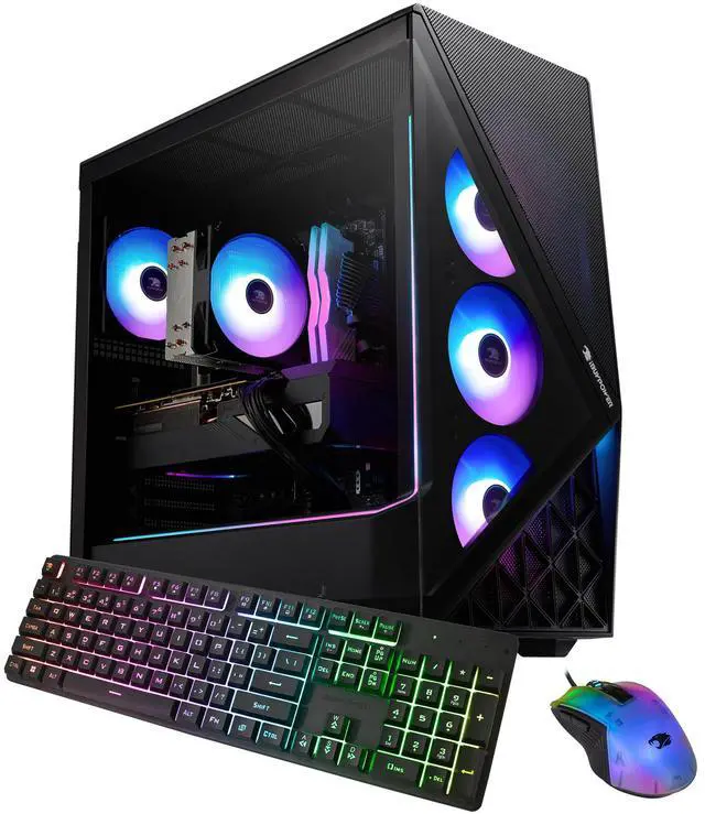 iBUYPOWER Slate Gaming PC Desktop - Intel Core Ultra 7 265F, NVIDIA GeForce RTX 5060 8GB, 32GB DDR5 RGB RAM, 1TB NVMe SSD